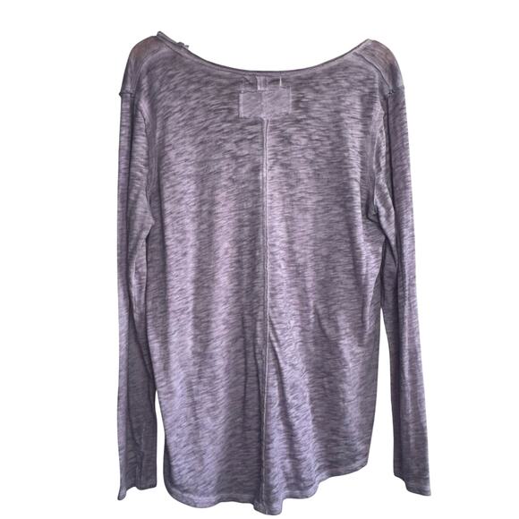 We The Free Long Sleeve Scoop Neck Top Lavender Size Large - Picture 5 of 6